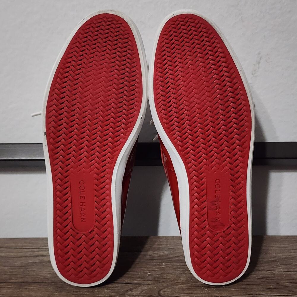 Cole Haan Nantucket Camp Women's Slip-On Moc Boat Shoes Size 8.5 Red - Picture 6 of 9
